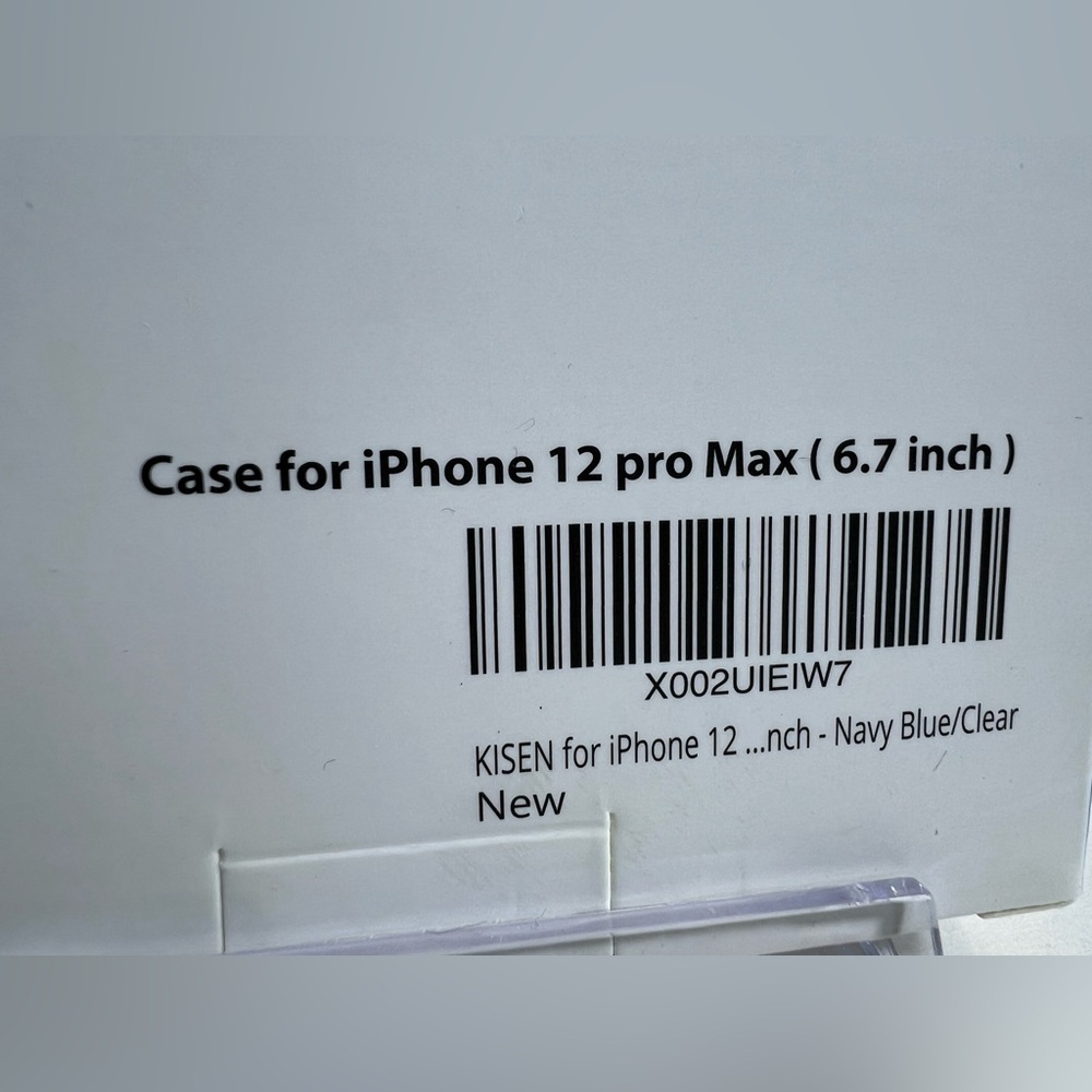 KISEN - 4PC Simple But Unique iPhone 12 Pro Max Case In Navy Blue/Clear NIB - Picture 9 of 9